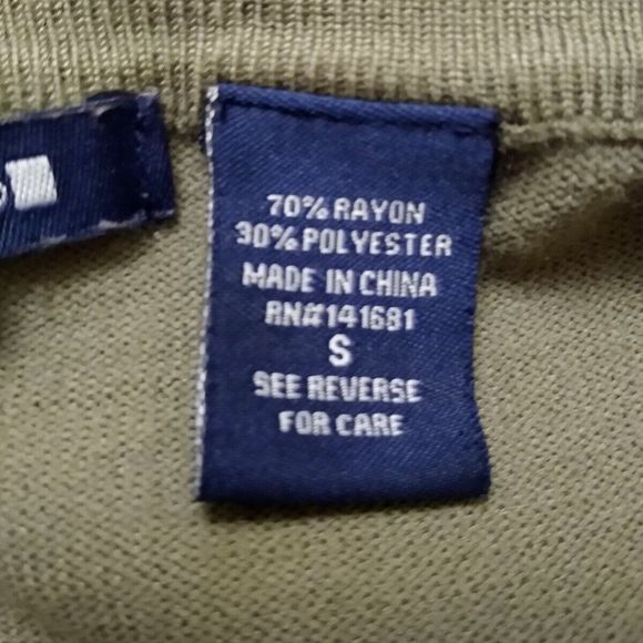 𝅺Architect Teen Bottom Up Green Olive Long Sleeve Sweater Size S- - Picture 3 of 4